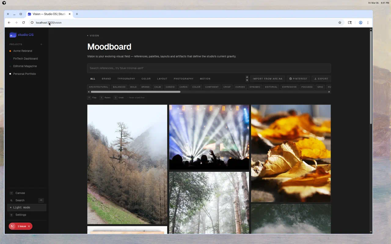 Vision — Reference board