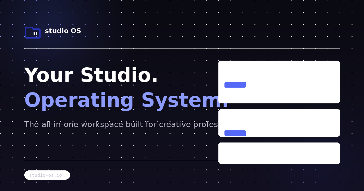 Os Studio Inedito Studio OS — Cursor